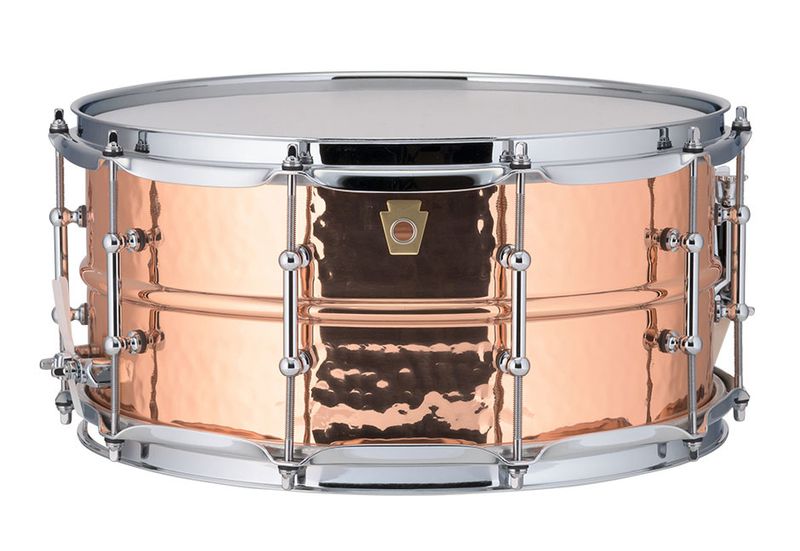 Ludwig 6.5X14 Copper Phonic Snare Drum / TubeLugs / Hammered Shell