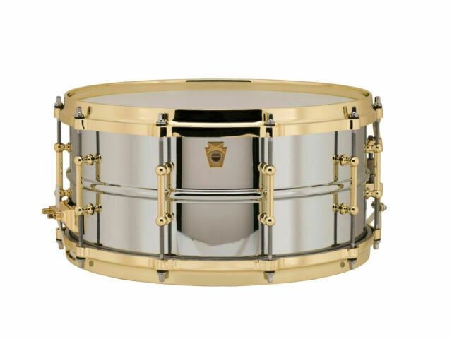 Ludwig 6.5X14 Supraphonic Chrome over Brass Snare Drum / Imperial Lugs / Brass Hardware