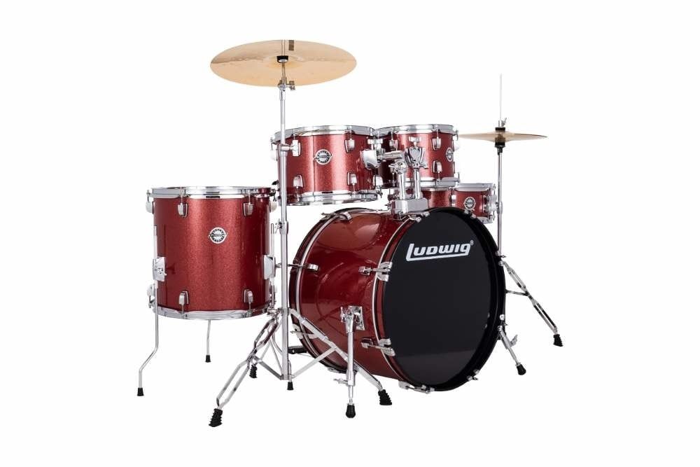 Ludwig Accent Fuse 5pc “Red Foil” (10,12,16,22,6.5x14)