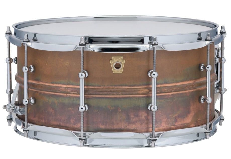 Ludwig 6.5X14 Raw Copper Phonic Snare Drum / Tube Lugs