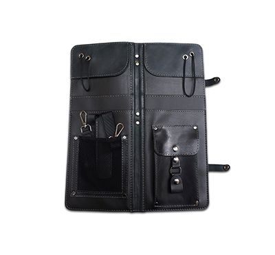 AHEAD Black Handmade Leather Stick Case w/Drum Key Holder