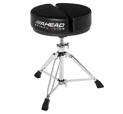 Ahead 14&quot; Spinal G Round 4&quot; Black Cloth Top/Black Sides, 3 Leg Base,