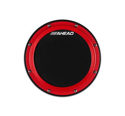 Ahead 10&quot; S-Hoop Pad with Snare Sound Black Rubber/Red Hoop