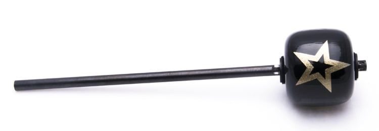 DANMAR R/T 69 KICK BEATER- Black Wood Ball, Black Shaft - Silver Star____ (Long 11.00)