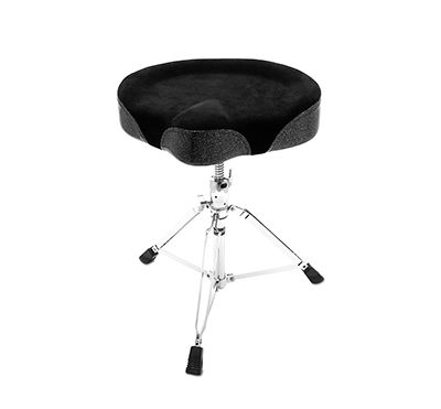 Ahead 17&quot; Saddle Black Cloth Top/Black Sparkle Sides, Embroidered Logo