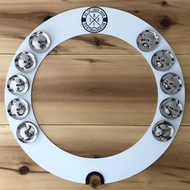 Big Fat Snare Drum 14&quot; - “Halo Ring” w/10 sets of steel Tambourine Jingles
