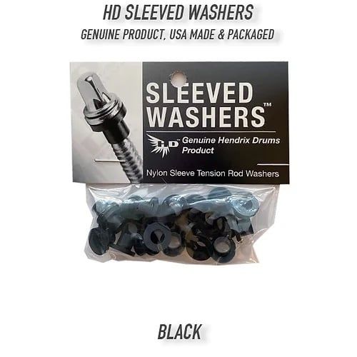 Hendrix Sleeved Washers - Black - 50 Pack