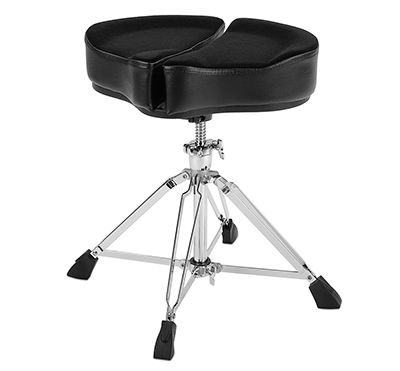 Ahead SPG-BL 18&quot; Spinal G Saddle Black Cloth Top/Black Sides, 4 Leg Base, 18&quot; to 24&quot; Adjustment Height