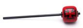 DANMAR R/T 69 KICK BEATER- Red Wood Ball, Black Shaft - Black Iron Cross____ (Long 11.00)