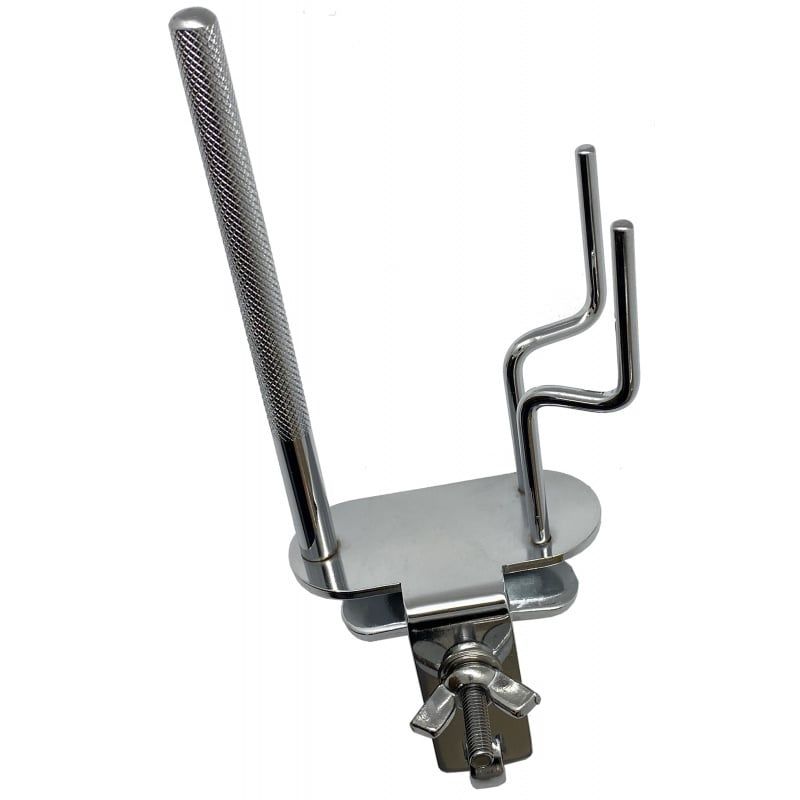 DANMAR COMBINATION HOLDER FOR COWBELL &amp; WOOD BLOCK, Clamps to Bass Drum Rim