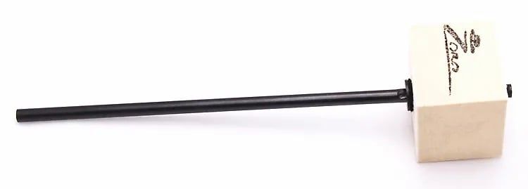 DANMAR BASS DRUM PEDAL BEATER - ZORO MODEL White Felt, Square, Black Shaft - Longer Shaft