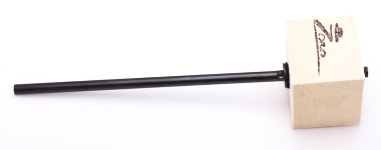 DANMAR BASS DRUM PEDAL BEATER - ZORO MODEL White Felt, Square, Black Shaft