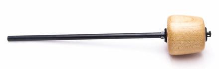 DANMAR TOMMY ALDRIDGE Maple &quot;Clear&quot; Hard Wood Beater, Black Shaft - Longer Shaft