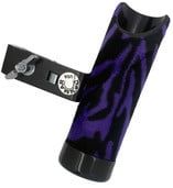 DANMAR STICK HOLDER - Clamps to Any Stand w/ Angle Adjustment, Holds 3 pairs- Purple Zebra____