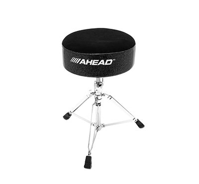 Ahead 14&quot; Round, 5&quot; Thick Black Cloth Top/Black Sparkle Sides, Embroidered Logo