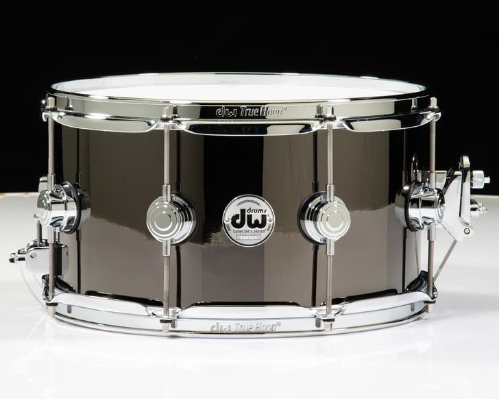 DW Collectors 7x13 Black Nickel Over Brass Snare Drum w/ Black Nickel Hardware