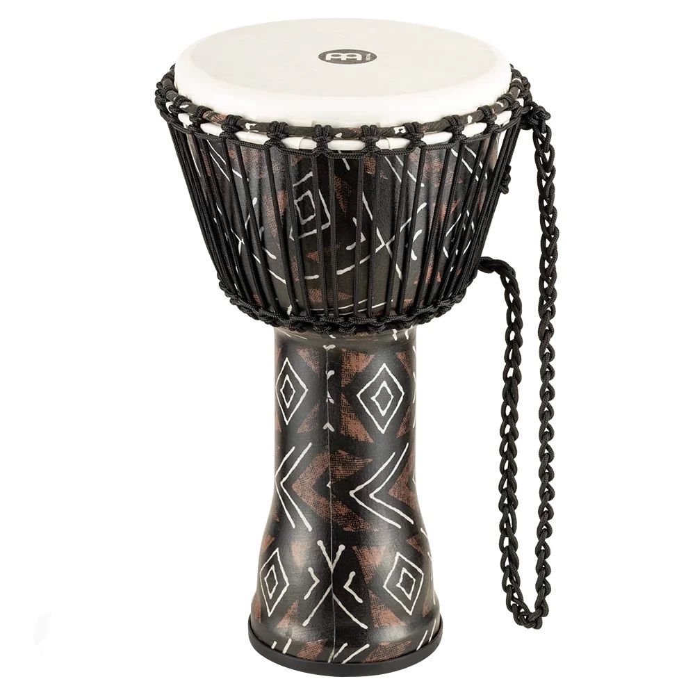 Meinl Rope Tuned, Travel Djembe - 10", kanga sarong, synthetic head