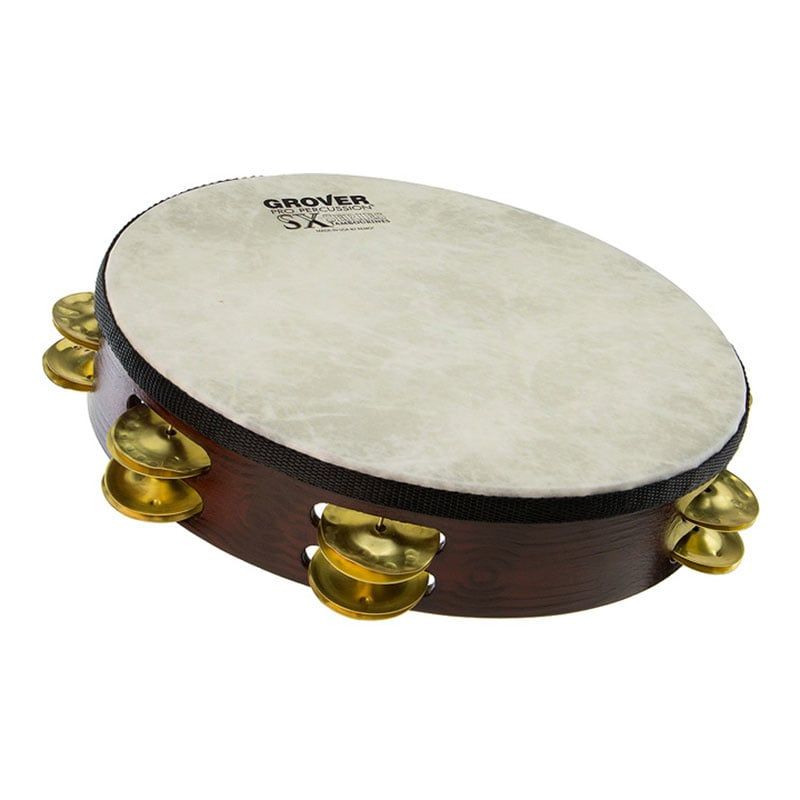 Grover 10&quot; Double row, hammered &amp; dimpled silver jingles