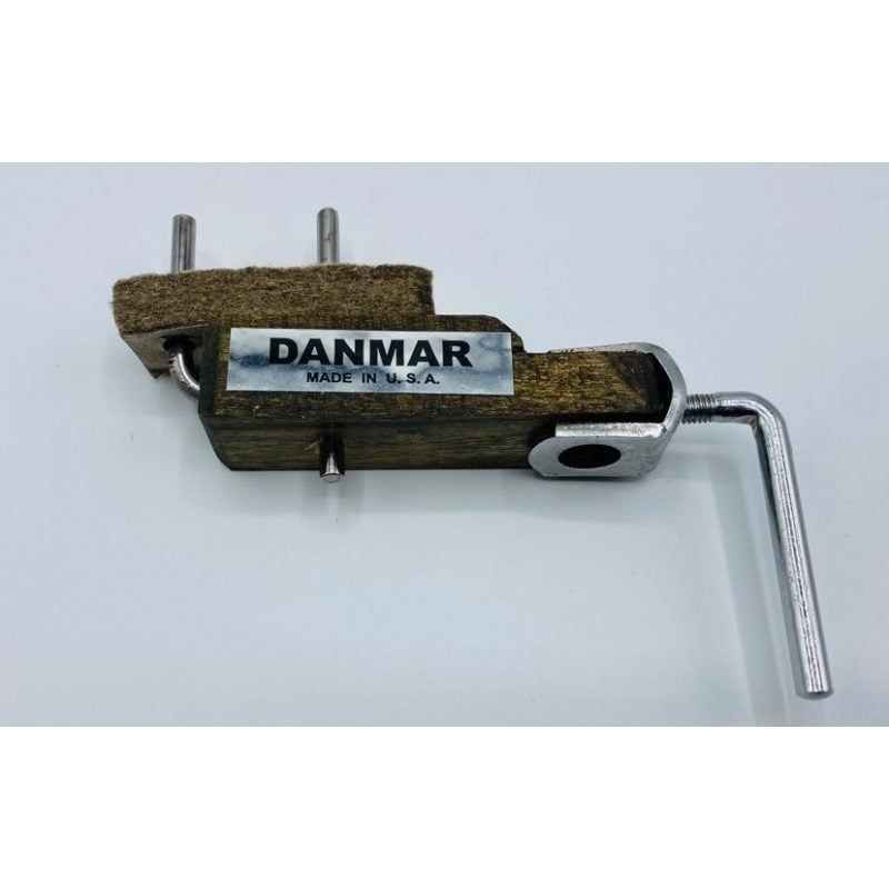 DANMAR WOOD BLOCK HOLDER- Mounts on Rods to 3/8&quot;
