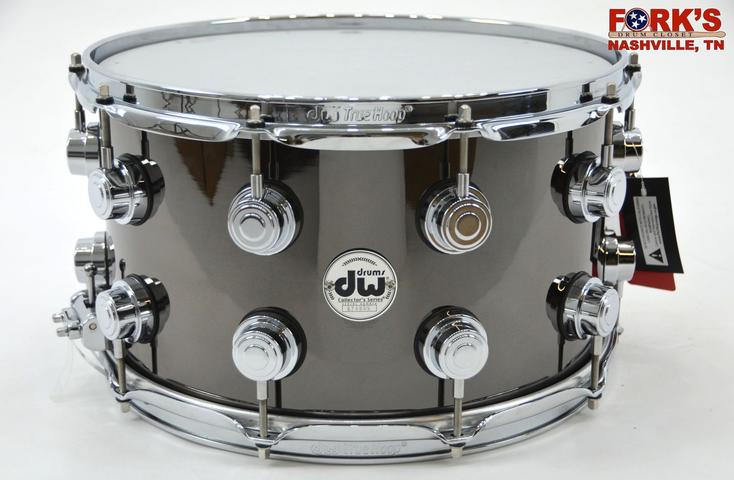 DW Collectors 8x14 Black Nickel Over Brass Snare Drum