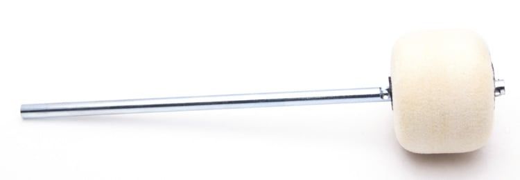 DANMAR BASS DRUM PEDAL BEATER, White Felt, Chrome Shaft