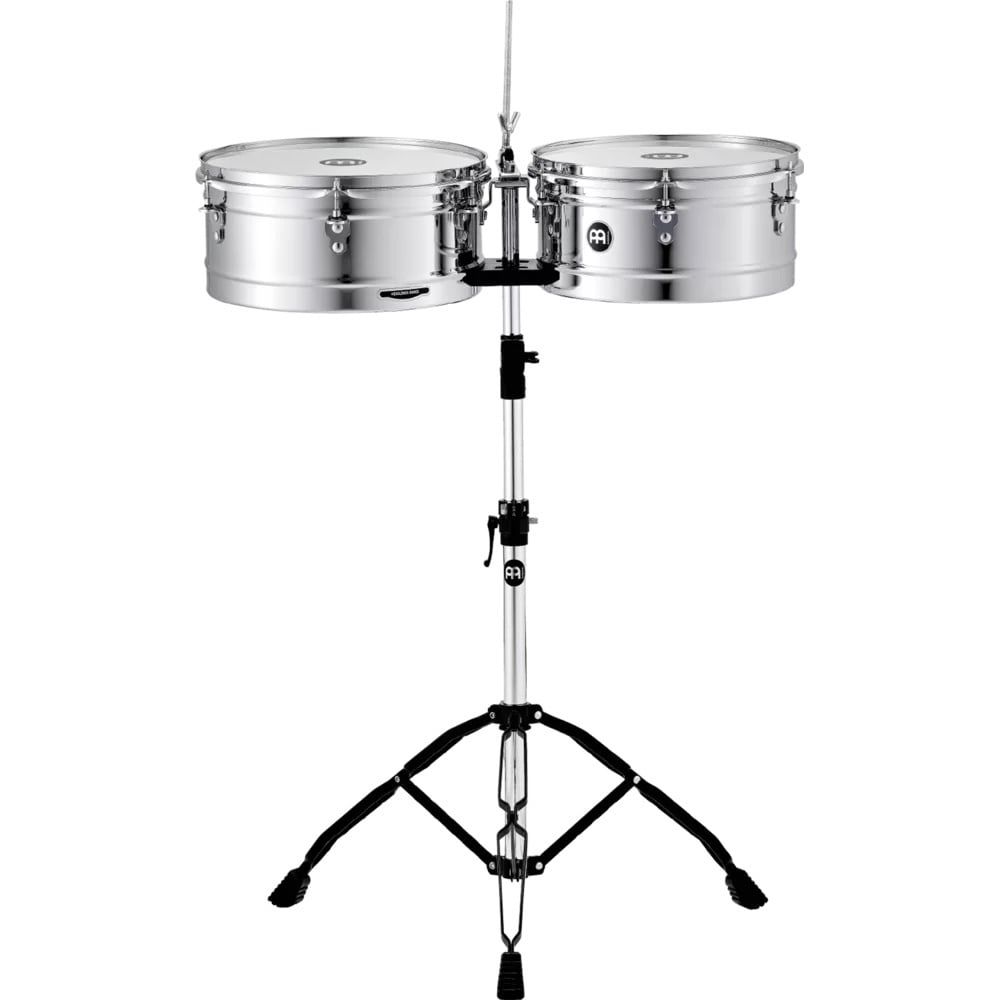 Meinl Headliner 13&quot; &amp; 14&quot; timbales, chrome finish