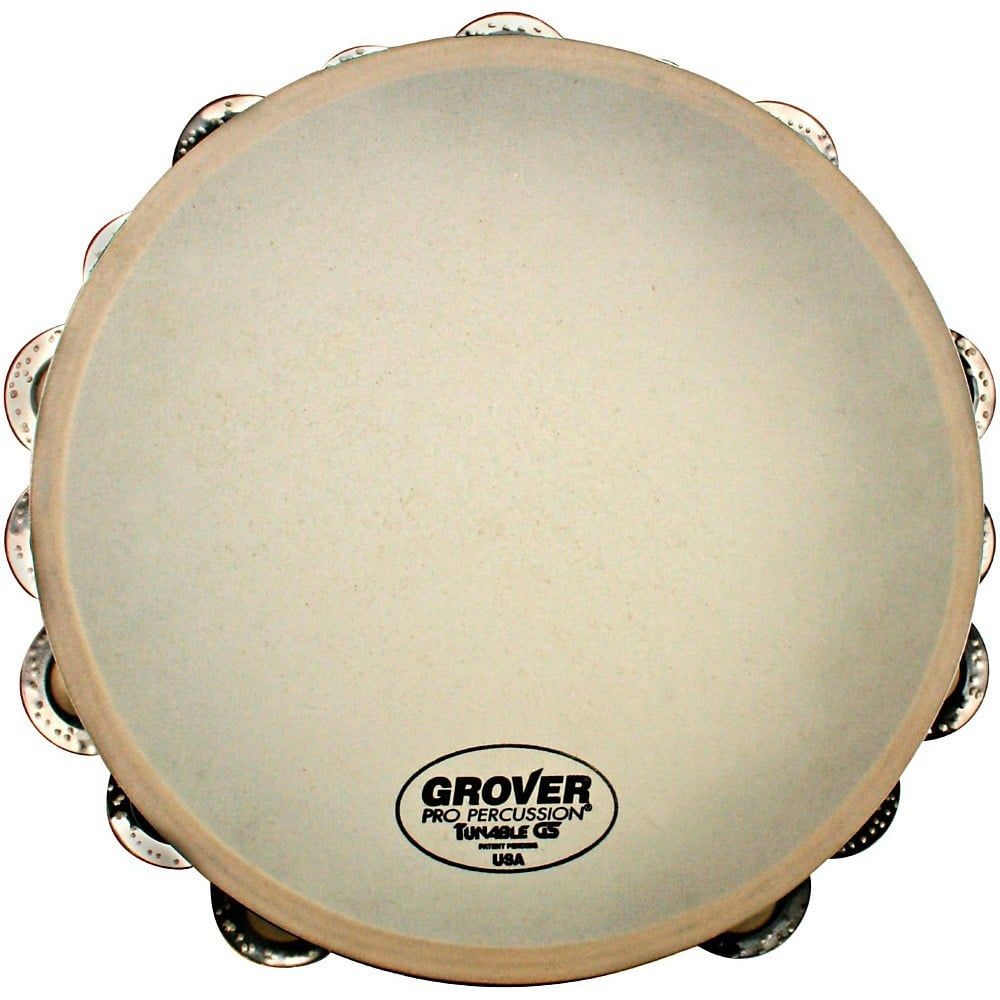 Grover 10&quot; Double row, German Silver jingles, synthetic head