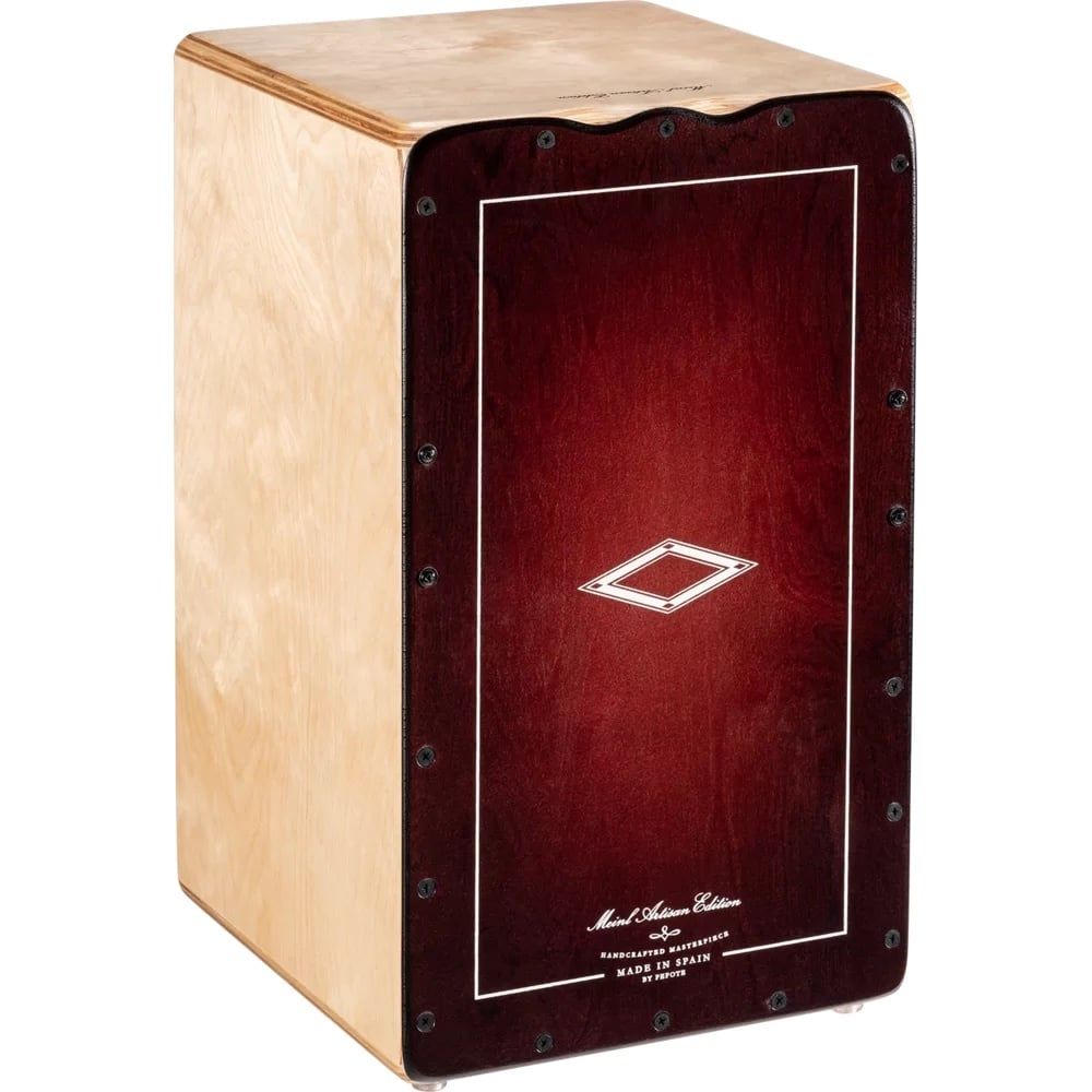 Meinl Artisan Edition Cajon - soleà line, dark red burst frontplate