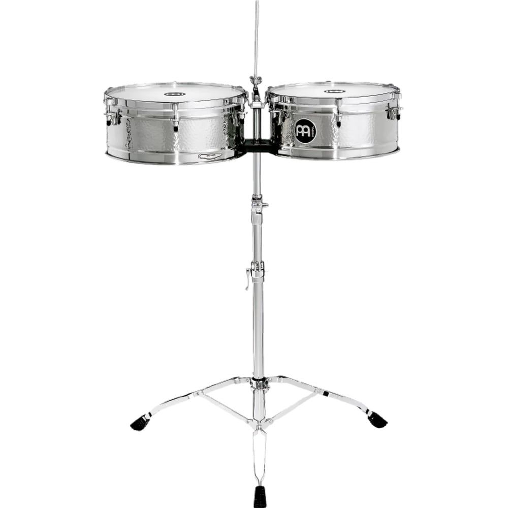 Meinl Artist Series 14&quot; &amp; 15&quot; stainless steel timbales, Luis Conte