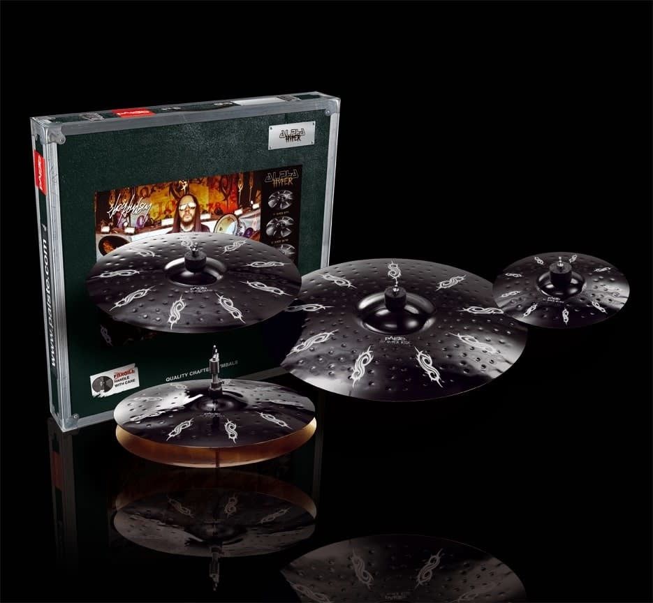 Paiste Joey Jordison Black Alpha Hyper Cymbal Set - 14&quot;/16&quot;/20&quot; - With Free 10&quot; Splash Cymbal