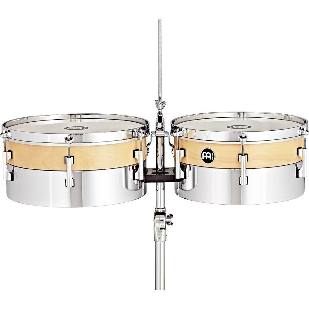 Meinl 13&quot; &amp; 14&quot;, hybrid timbales, siam oak/steel