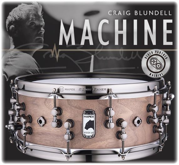 Mapex Black Panther Design Lab Artist “Craig Blundell” 5.5x14 Snare Drum
