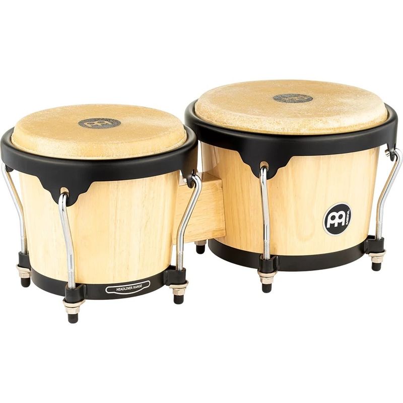 Meinl Headliner 6 3/4" &amp; 8" wood bongo, natural