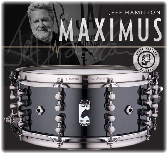 Mapex Black Panther Design Lab Artist “Jeff Hamilton” 6x14 Snare Drum