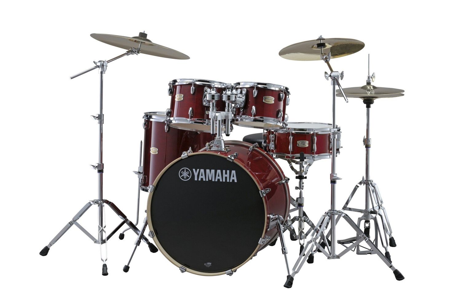 Yamaha Stage Custom Birch 5pc Drum Kit - “Cranberry Red”