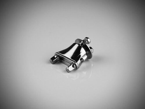 INDe Drum Labs BP1C Buttplate - 12mm Vertical - Chrome