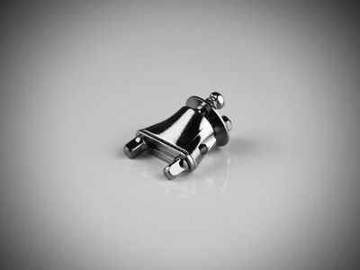 INDe Drum Labs BP1C Buttplate - 12mm Vertical - Chrome