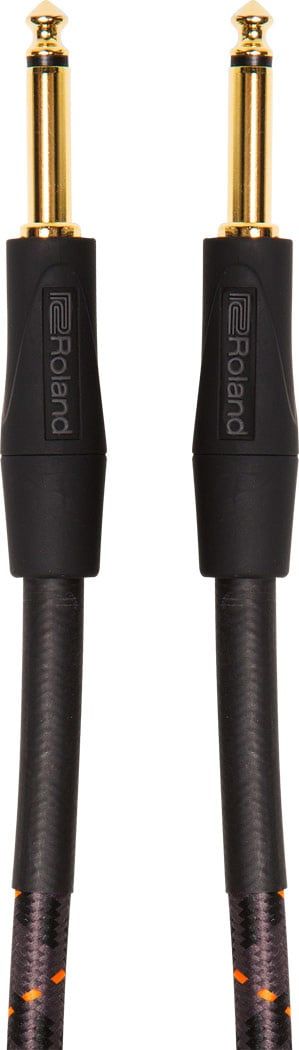 Roland 10ft Instrument Cable, Straight/Straight 1/4&quot; jack - Gold Series