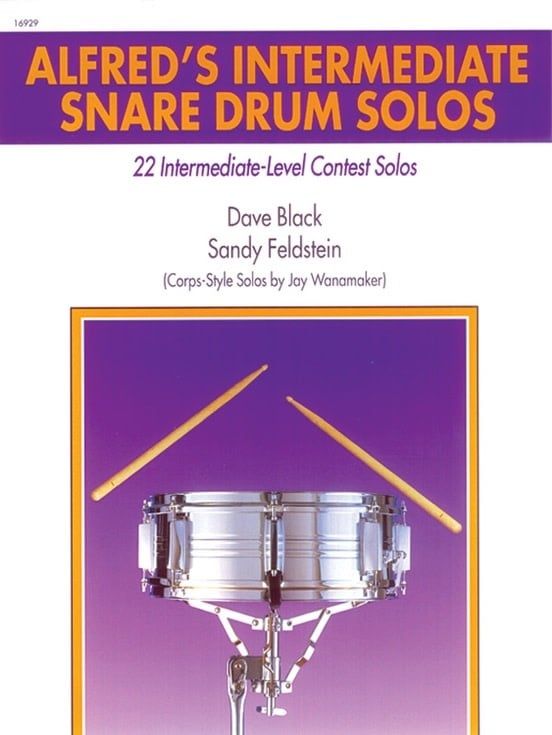 Alfred&#39;s Intermediate Snare Drum Solos- Sandy Feldstein / Dave Black