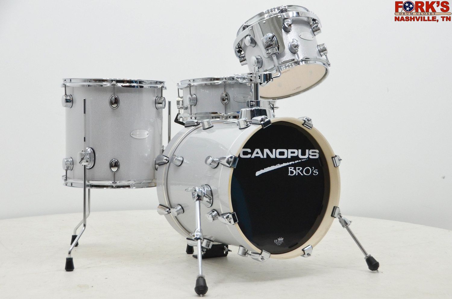 Canopus Bro&#39;s 3pc Drum Kit - &quot;Platinum Quartz&quot;