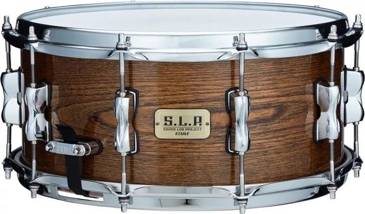 Tama SLP G-Hickory 6.5x14 Snare Drum - &quot;Gloss Natural Elm&quot;