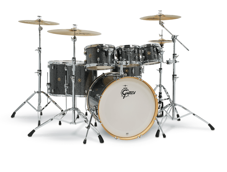 Gretsch Catalina Maple 7pc Drum Kit - &quot;Black Stardust” (22/8/10/12/14/16/14SN)