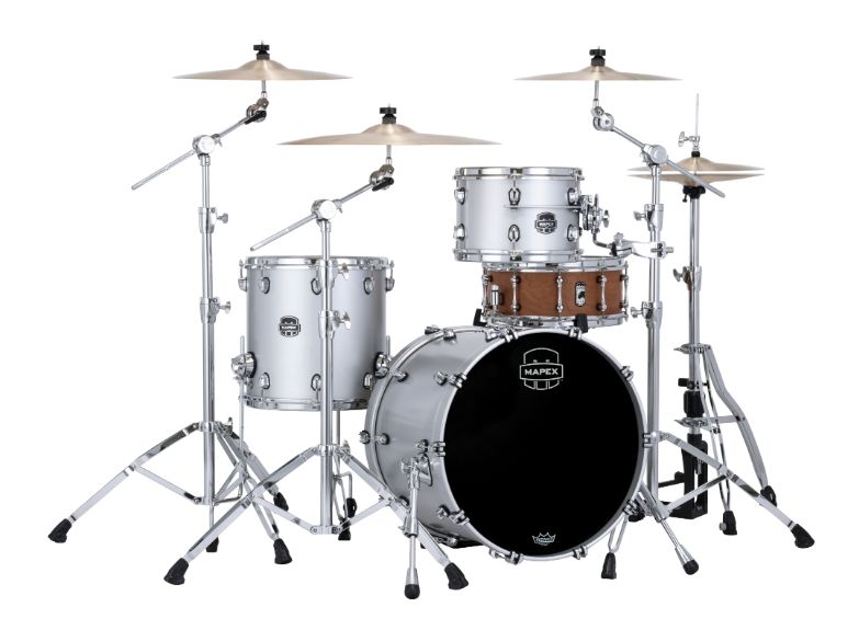 Mapex Saturn Evolution Hybrid 3pc Drum Kit - &quot;Silver Iridium&quot;