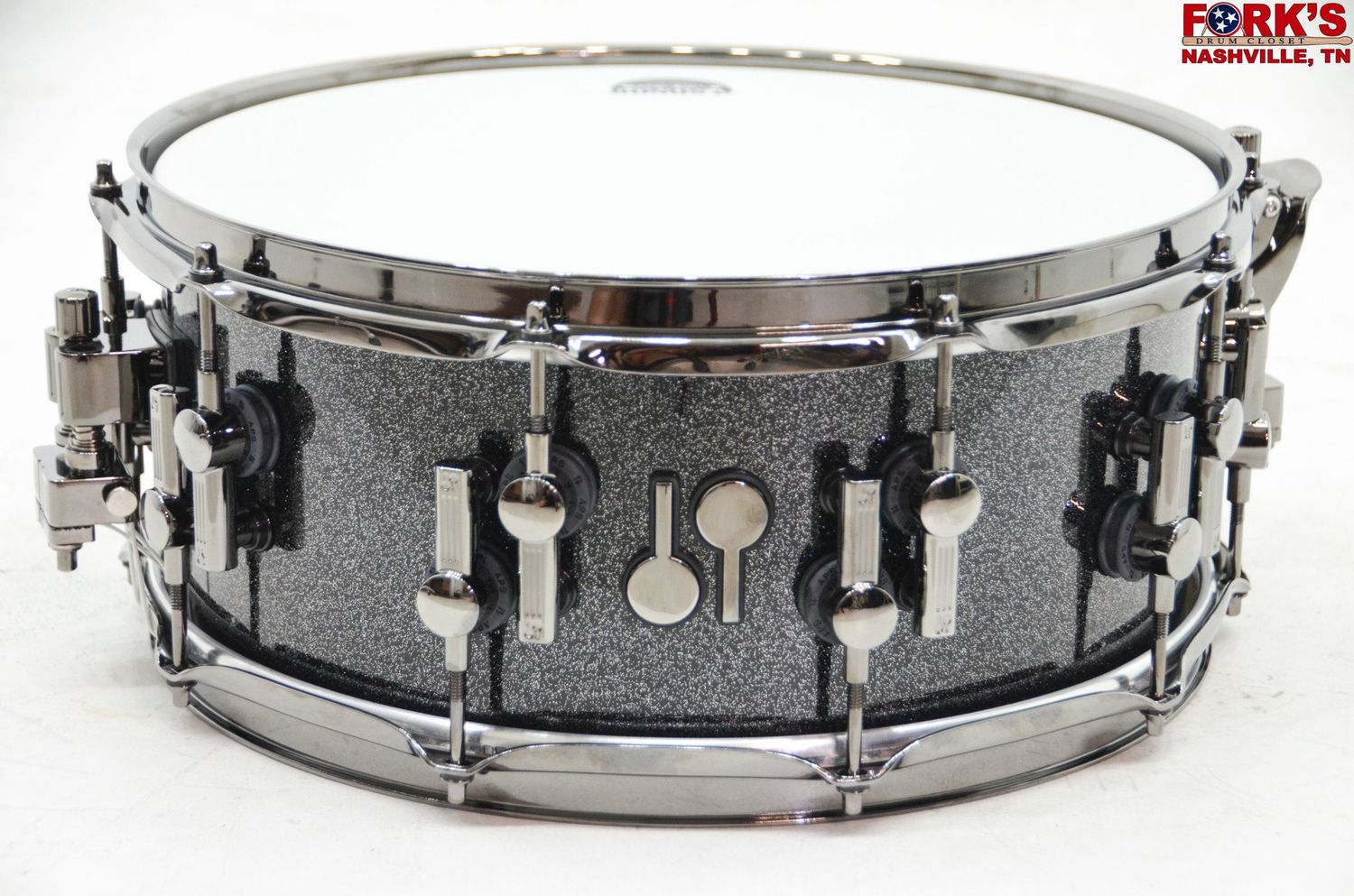 Sonor SQ2 Heavy Maple 6x14 Snare Drum &quot;Black Sparkle Lacquer&quot;