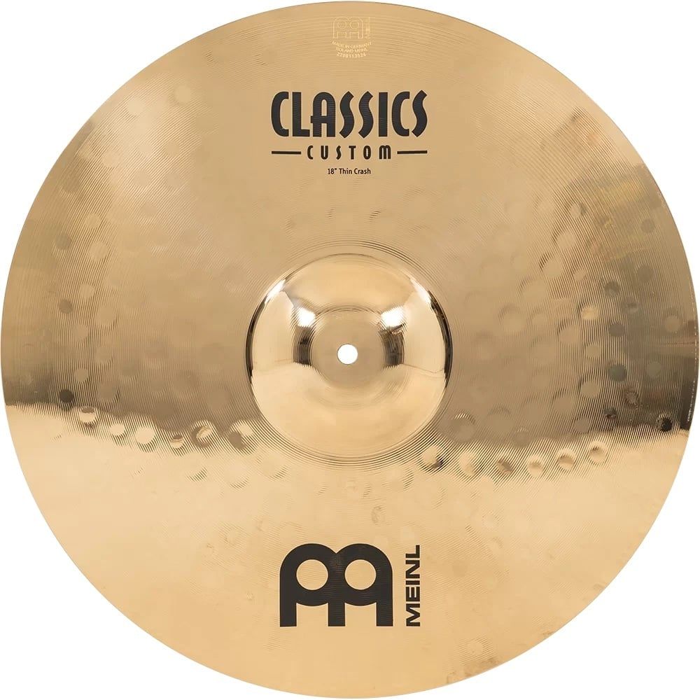Meinl 18&quot; Classics Custom Brilliant Thin Crash Cymbal
