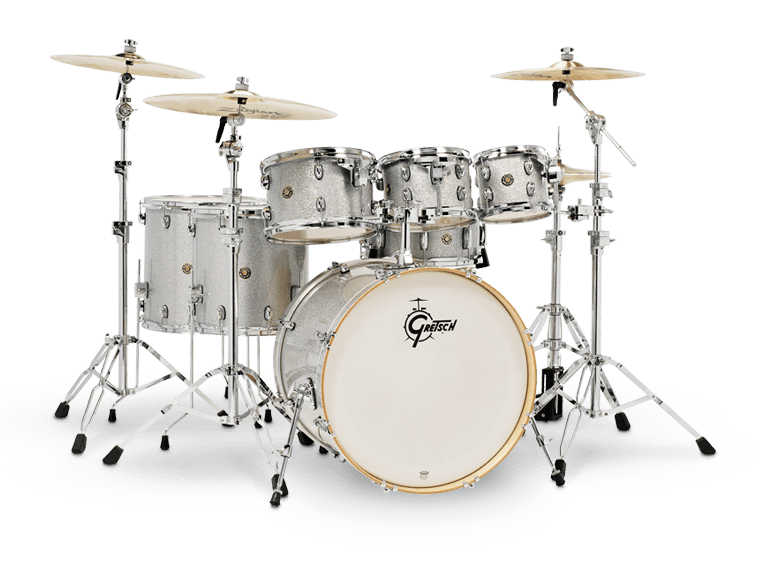Gretsch Catalina Maple 7pc Drum Kit - &quot;Silver Sparkle” (22/8/10/12/14/16/14SN)
