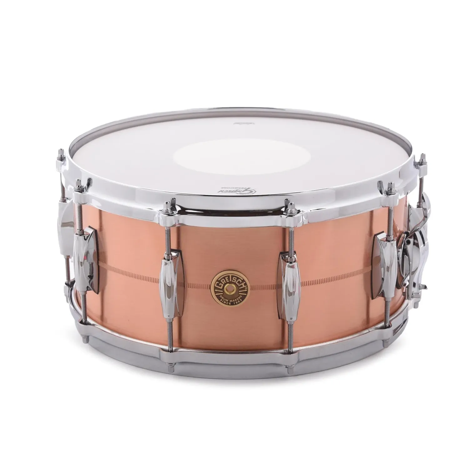 Gretsch USA 6.5x14 2mm Copper Snare Drum, 10-lug
