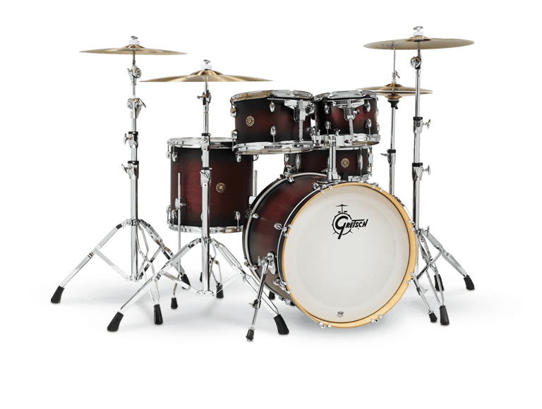 Gretsch Catalina Maple 5pc Drum Kit - &quot;Satin Deep Cherry Burst” (20/10/12/14/14SN)