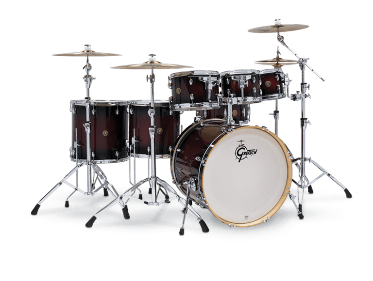 Gretsch Catalina Maple 7pc Drum Kit - “Deep Cherry Burst” (22/8/10/12/14/16/14SN)