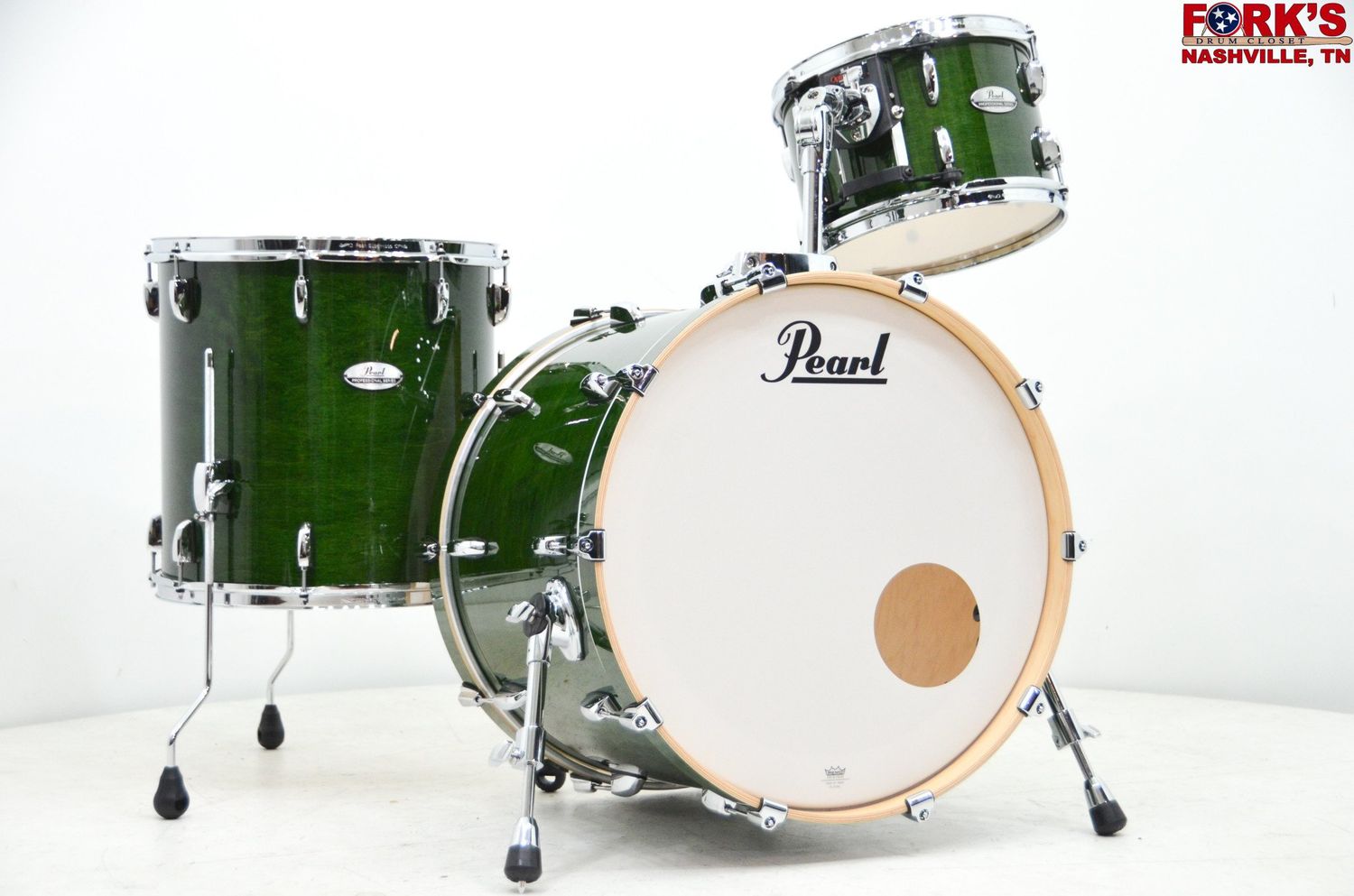 Pearl Professional Series 3pc Drum Kit - &quot; Emerald Mist&quot;